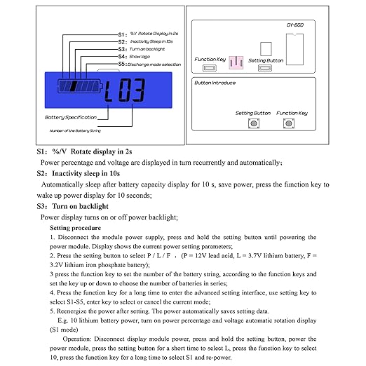 DC 12V 24V 36V 48V 60V 72V 84V Golf Cart Battery Meter - Image 6