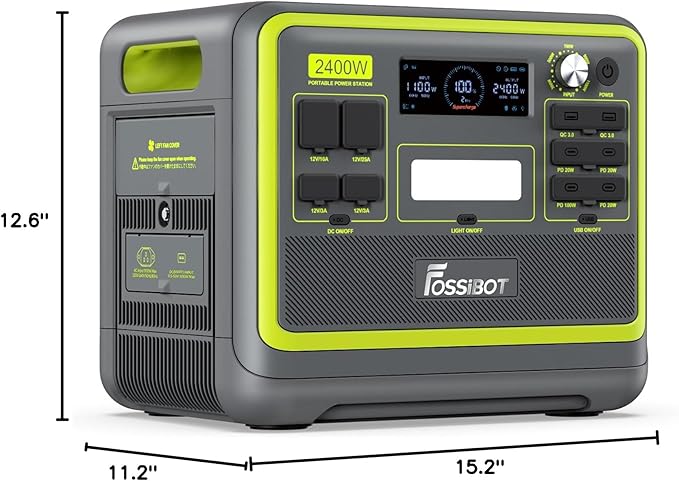 FOSSiBOT F2400 Portable Power Station 2400W, 2048Wh LiFePO4 Battery Backup/6 x - Image 10