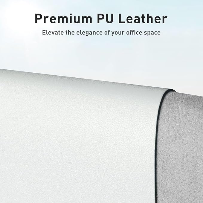 Aothia Leather Desk Pad Protector, Office Desk Mat, Large Mouse Pad, Non-Slip - Image 2
