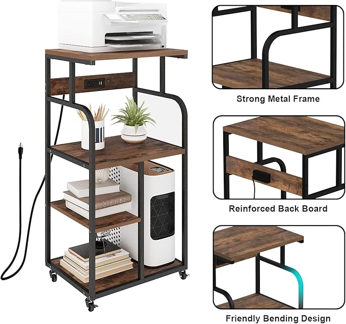 VEDECASA Large Printer Stand Cart - Image 6