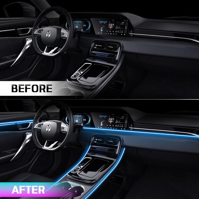 RGB Acrylic Ambient Lighting Car Lights, LED Strip Lights - Image 5