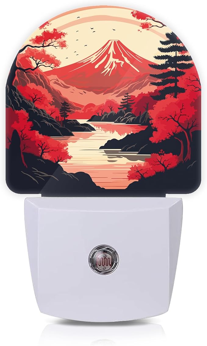 Axxitude Japanese Mountains Night Lights Plug into Wall by Axxitude