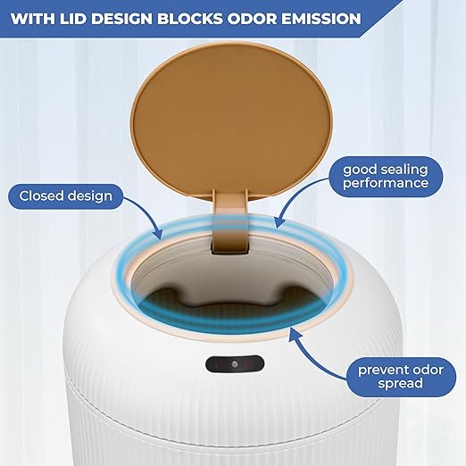 Pukomc Smart Sensor Wastebasket, Convenient and Hygienic Easy to Use, - Image 4