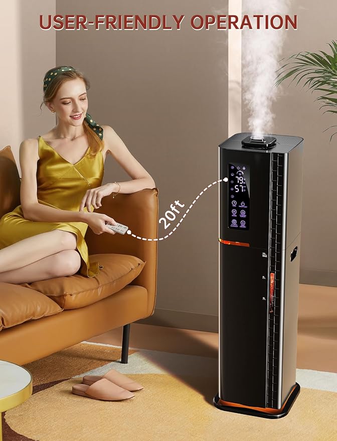 2.64Gal Humidifiers for Bedroom Large Room, Warm and Cool Mist up to 500ft² - Image 9