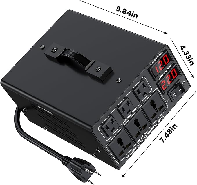 8000W Voltage Converter Transformer Step Up/Down Converter 110/120 Volt - Image 8
