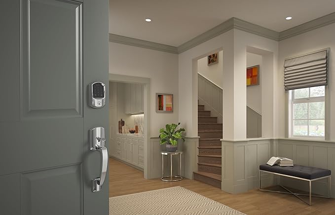SCHLAGE BE489WB GRW 625 Encode WiFi Deadbolt Smart Lock, Keyless Entry - Image 12