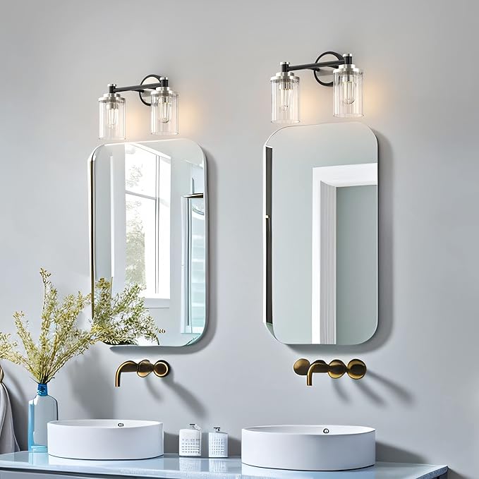 PHIXART Bathroom Lighting Fixtures Black and Brushed Nickel Bathroom Vanity - Image 5