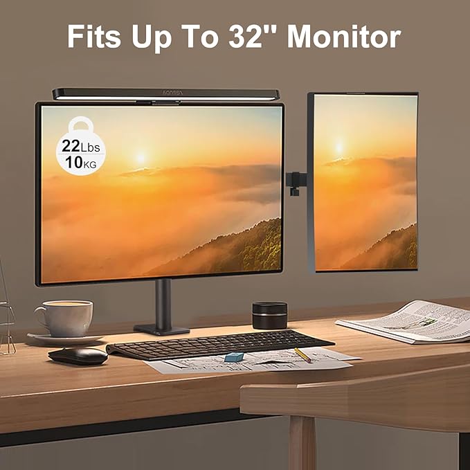 Dual Monitor Desk Mount Easily Set Up，Fully Adjustable Monitor Mount - Image 2