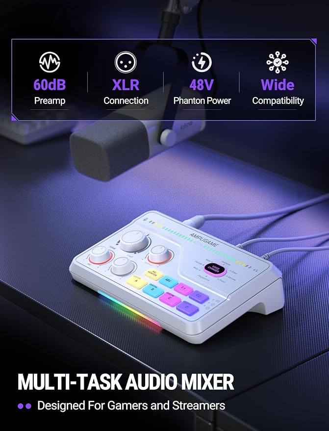 FIFINE Audio Mixer for Gaming - Image 2
