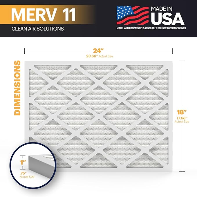 BNX TruFilter 18x24x1 Air Filter MERV 11 - Image 2