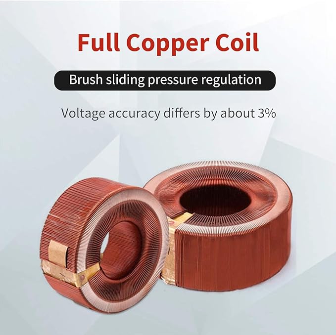 Beleeb Voltage Transformer 5 Amp Auto AC Variable Voltage Regulator, 500VAC Max - Image 3
