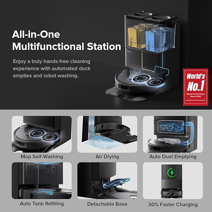 roborock Qrevo Series Robot Vacuum and Mop, 8000Pa Suction, Upgraded from Qrevo - Image 2