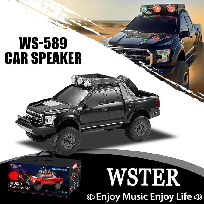 WS-589 Rugged Pickup Truck Bluetooth Replica Speaker – Portable Audio - Image 2