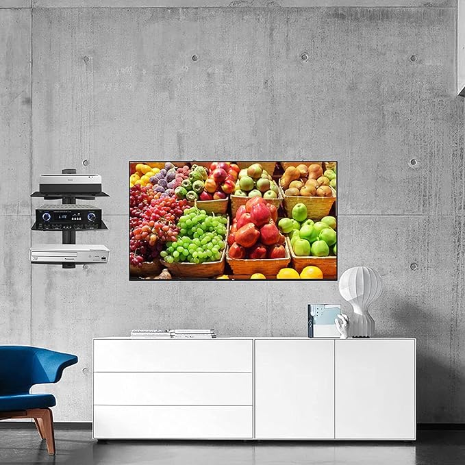 DVD Floating Shelf, Glass TV Wall Mount - Image 7