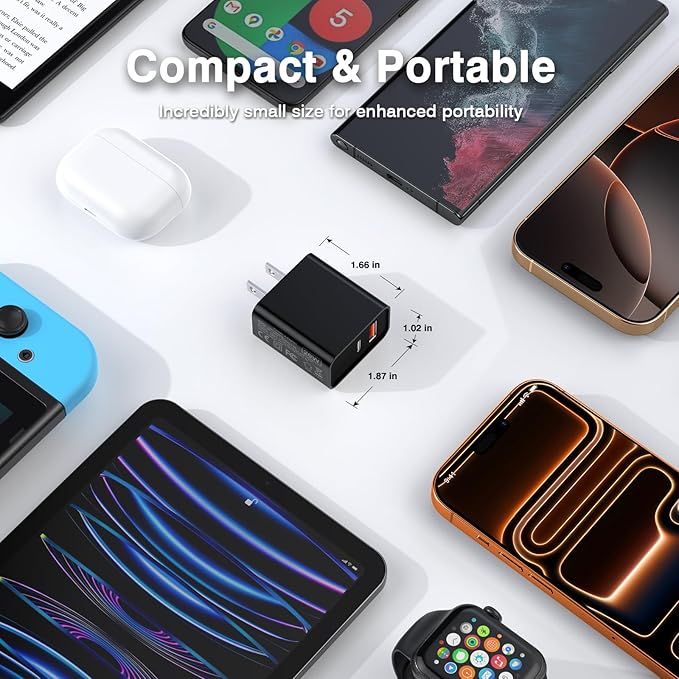 20W USB C Wall Charger for iPhone 17/16/15/14/13/13 Mini/13 Pro Max/12/12 - Image 5