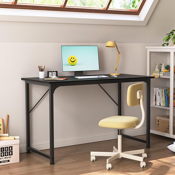 Huuger Modern Simple Office Desk, 40 Inch Gaming Desk - Image 5
