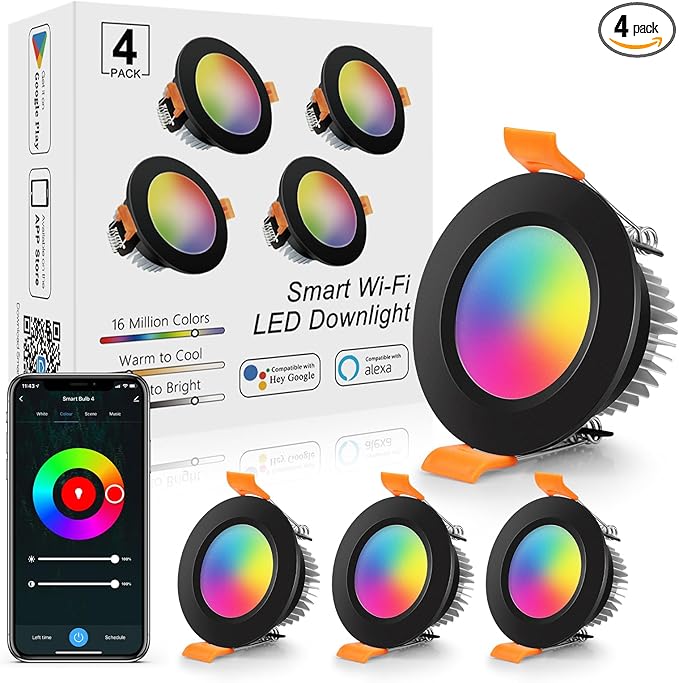 LightingWill 2 Inch Recessed Lighting, Smart WiFi LED Downlight, 5W LED Ceiling by LightingWill