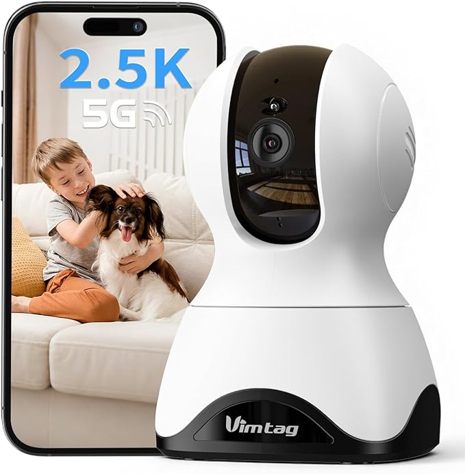 VIMTAG Indoor Pet Camera, 2.5K Dog Camera by Vimtag