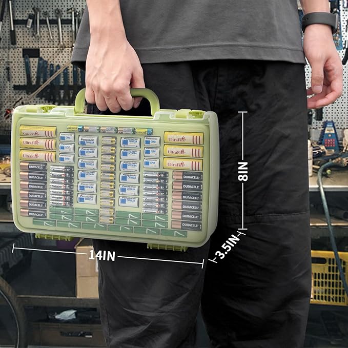 Aptbyte Battery Organizer Storage Holder Box Case - Image 9
