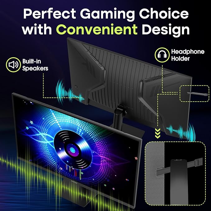 Amzfast 27 Inch 240Hz Gaming Monitor, FHD Fast VA Panel 4000:1 Contrast - Image 5