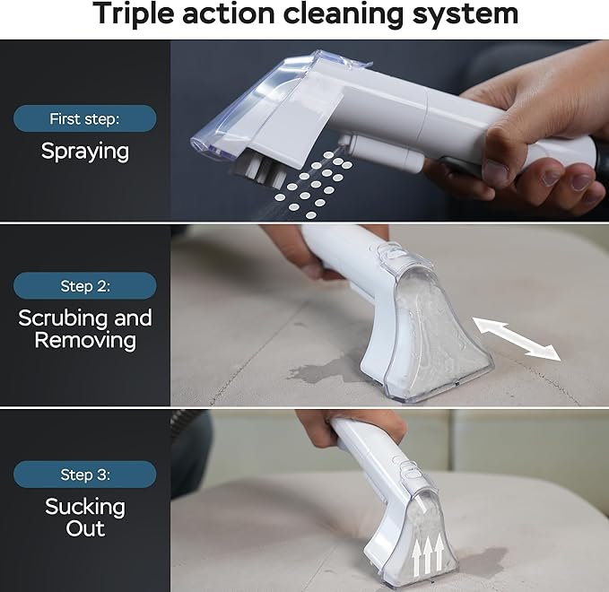 WECLEAN C1 Portable Extractor for Couch and Carpet Cleaner Upholstery Cleaner - Image 3