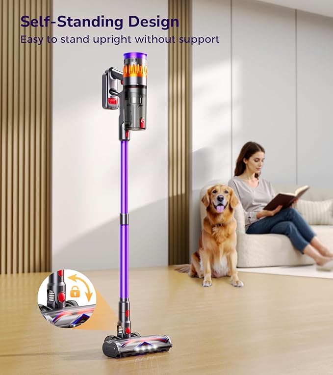 Cordless Vacuum Cleaner, 600W 50Kpa 70 Mins Cordless Stick Vacuum, - Image 5