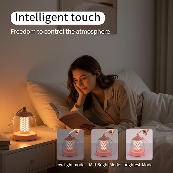 MKLK Camping Lantern, IPX4 Waterproof Touch Control LED Night Light, USB - Image 6