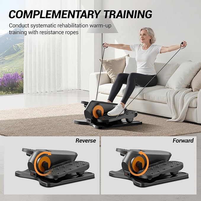 Under Desk Elliptical Machine, Electric Seated Pedal Exerciser, Min Leg - Image 4
