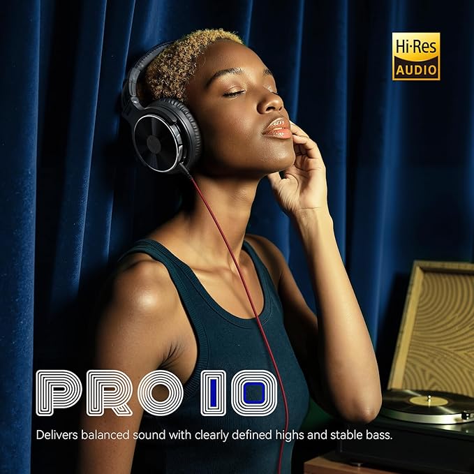 OneOdio Wired Over Ear Headphones Hi-Res Studio Monitor & Mixing DJ Stereo - Image 2