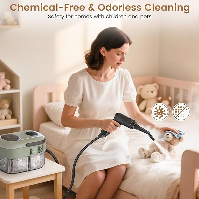 2500W Handheld Steam Cleaner, 3-Level Adjustable Steam Cleaner - Image 6
