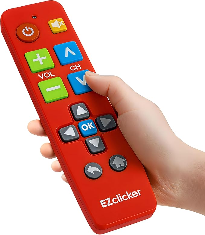 EZclicker Plus Big Button Universal TV Remote Simple Easy to Use, Works by Unknown