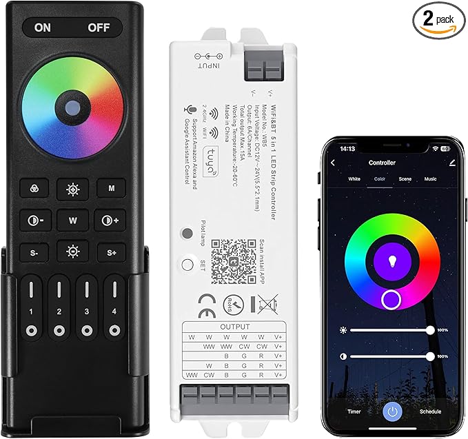 XXK WB5 WiFi PWM 12V/24V LED Controller by XXK