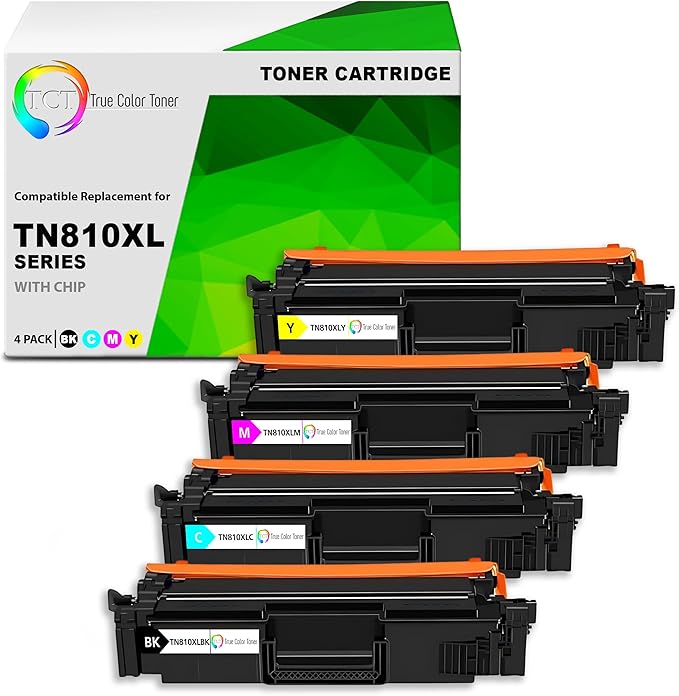 TCT TN810XL Compatible Toner Cartridge 4 Pack by TCT