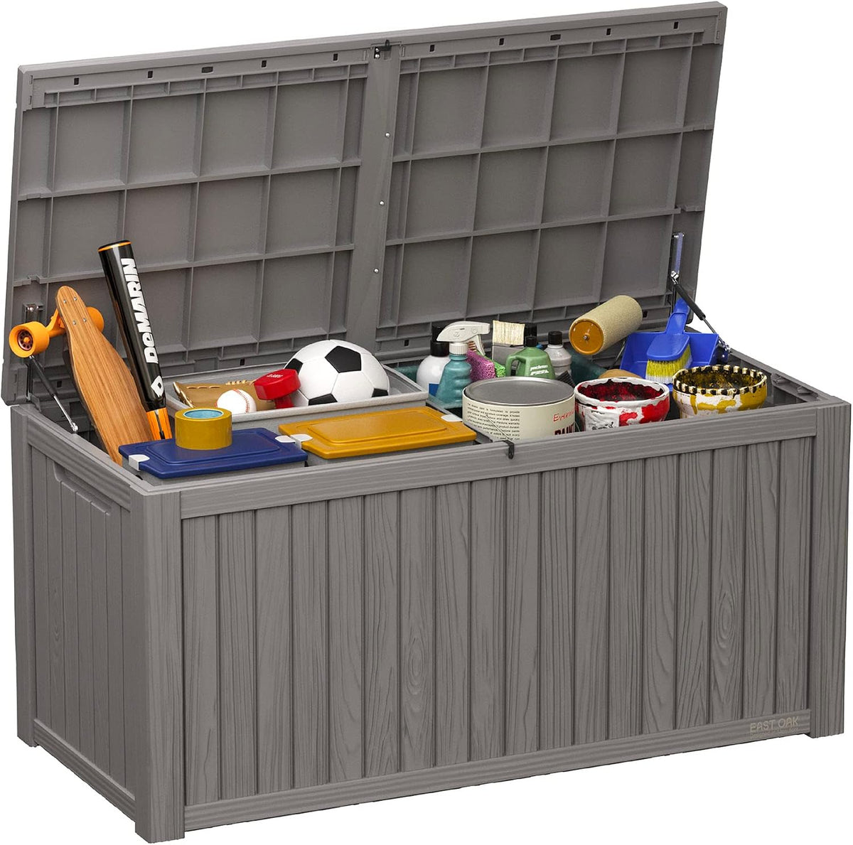 east oak outdoor storage box, 180 gallon deck, main product view