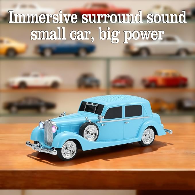 WSTER Vintage Car Bluetooth Speaker, Retro Classic Model - Image 7