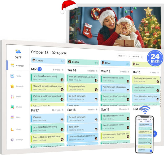 24" Smart Calendar Digital Chore-Chart-for-Planner