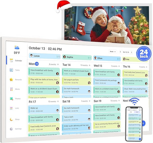 24" Smart Calendar Digital Chore-Chart-for-Planner by FULLJA