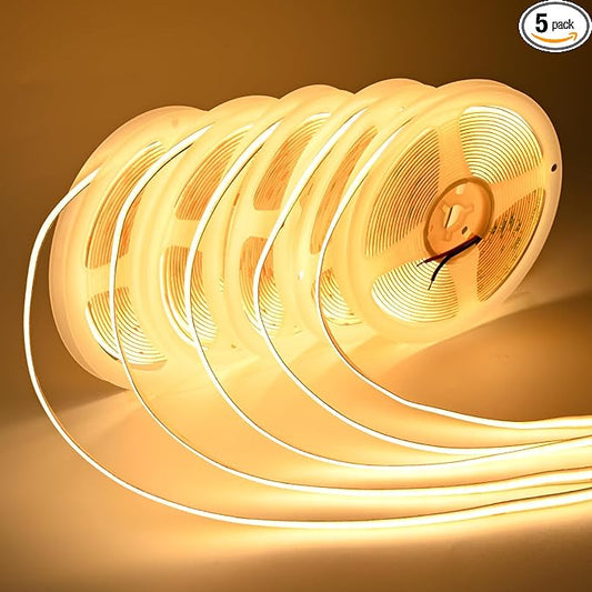 COB LED Strip Lights DC 12V LED Lights Flexible Super Bright LED Strips by TUNICHX