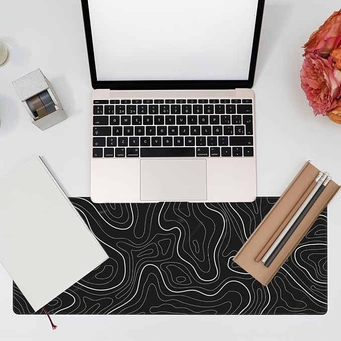 Eflxamz Desk Mat, Topographic Contour Large Gaming Mouse Pad - Image 7