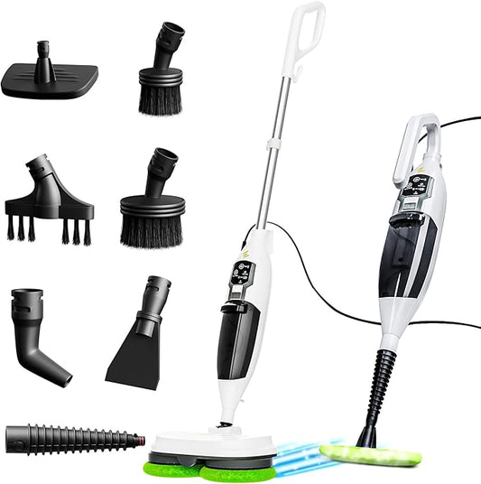 Elev8 Prestige Electric Steam Mop – 15-in-1 Detachable Floor Scrubber by Unknown