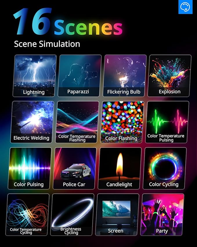 UBeesize 2-Pack RGB Photography Lighting, Studio Lights - Image 4