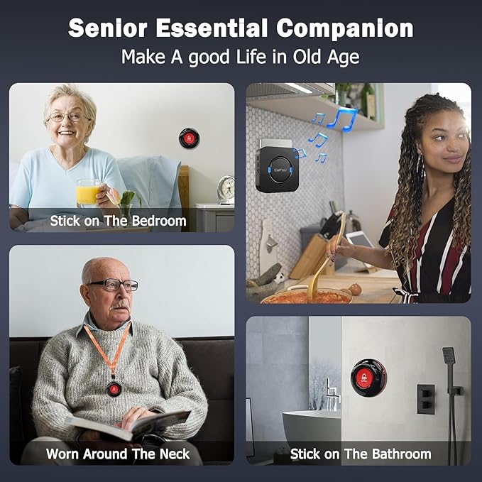 CallToU Caregiver Pager Alert Button Intercoms Wireless - Image 5