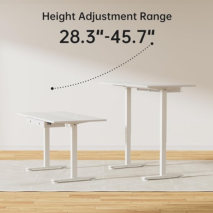 Agilestic Standing Desk with 2 Drawers, Adjustable Height Electric Desk with - Image 7
