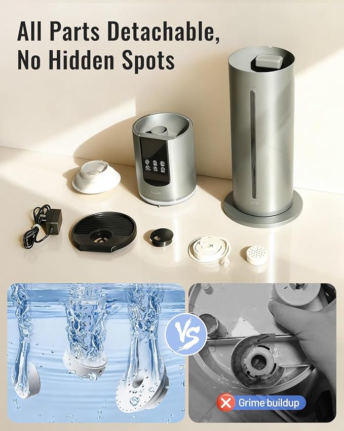 Lacidoll 8L Humidifiers for bedroom, Humidifiers large room up to 500 sq ft - Image 6
