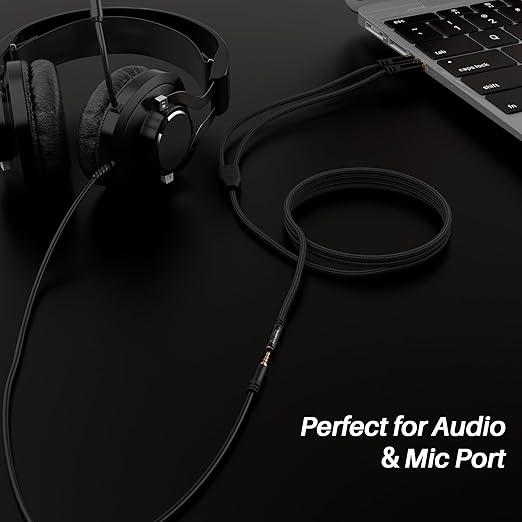 Kxable Headphone Splitter for Computer, 3.5mm Female to Dual 3.5mm Male Audio - Image 2