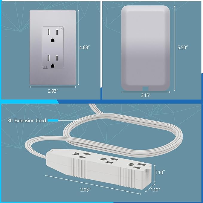LIDER Flat-Face Outlet Extender - Image 2