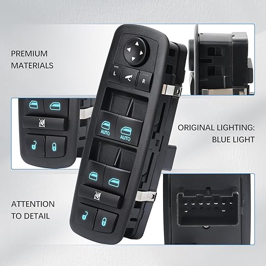 WUANGKI Power Master Window Switch | Front Driver Side | 9+3 Pins | Compatible - Image 3