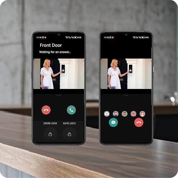 KeonBell Video Door intercom 2-Wired, doorbell withCamera, Full HD Camera - Image 3