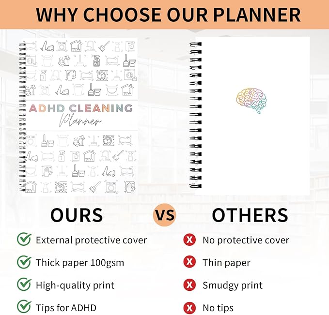 ADHD Cleaning Planner‌, Cleaning Plan Schedule and Checklist‌ - Image 4