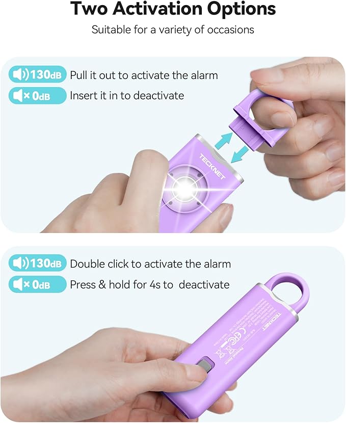 TECKNET Rechargeable Personal Safety Alarm - Image 3